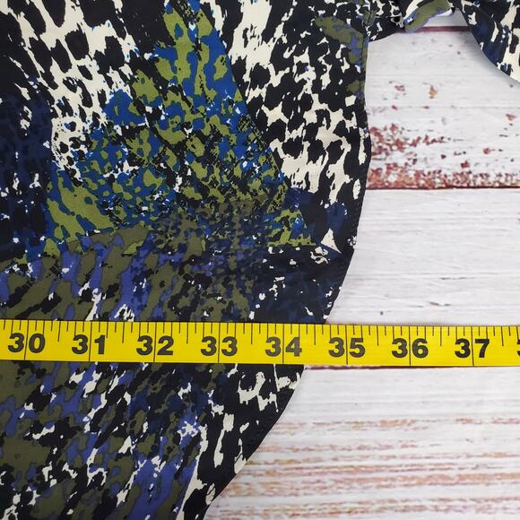 Alice & Trixie Silk Cottagecore Blue Paisley Dress & Sash M Boho Country Whimsy - Picture 12 of 13